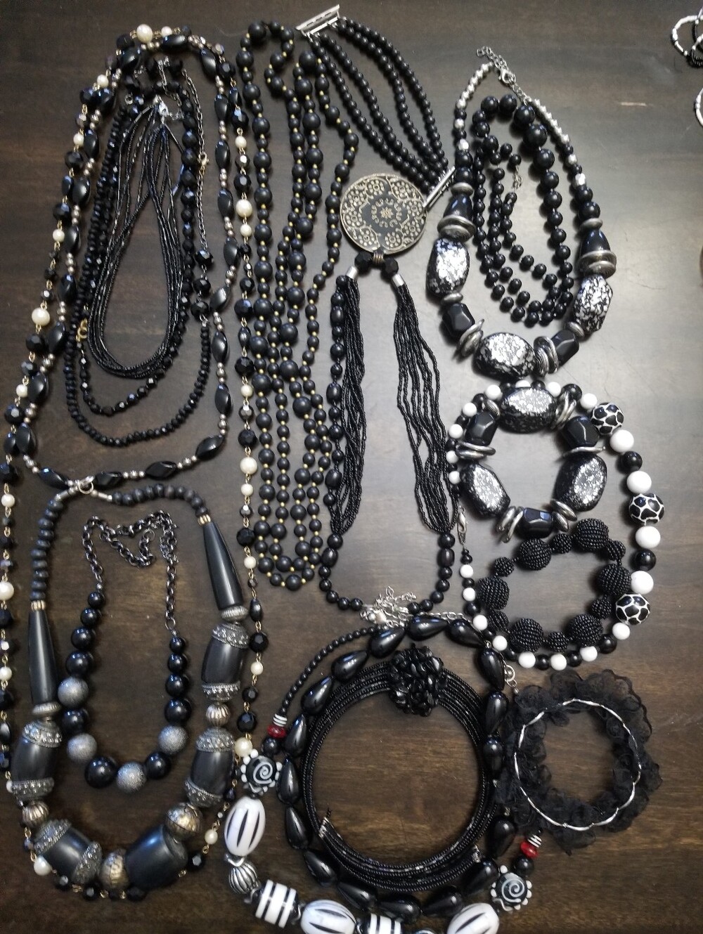 A Big Lot of Black Themed Jewelry